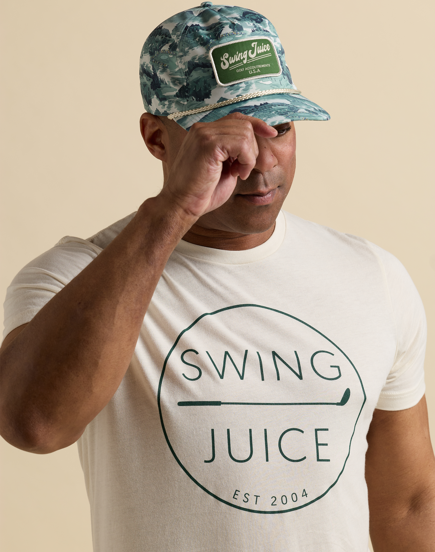 Golf Retro Unisex T-Shirt Natural-Natural