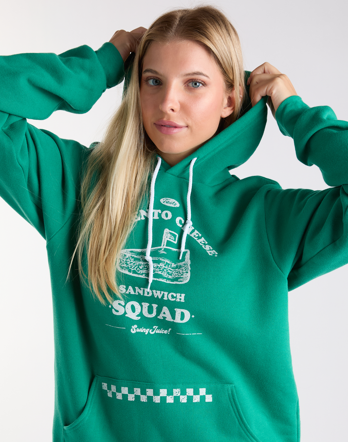 Golf Pimento Cheese Sandwich Squad Unisex Hoodie-Kelly Green