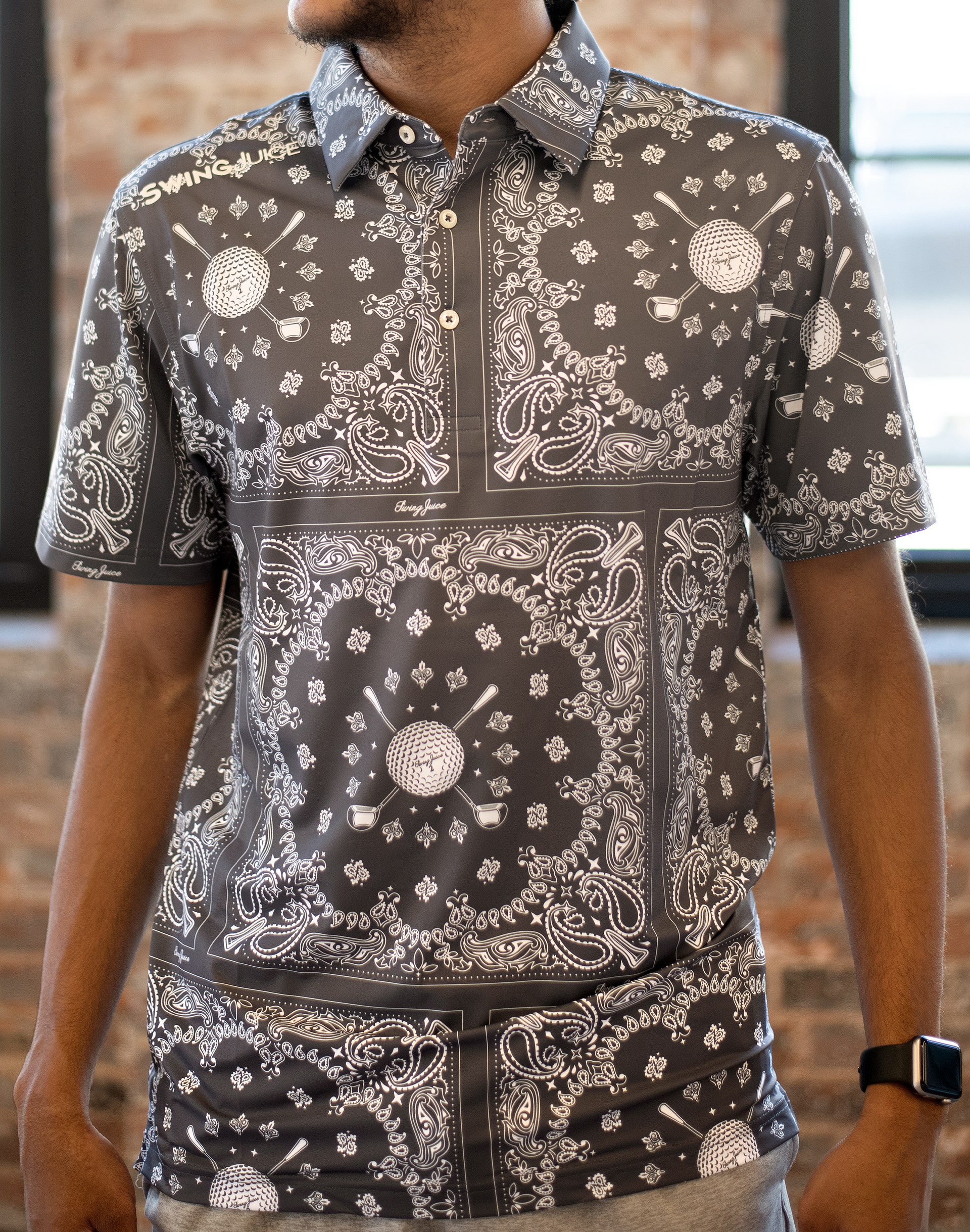 Golf Bandana Men's Polo – SwingJuice LLC