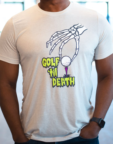 SwingJuice Short Sleeve Unisex T-Shirt Golf 'Til Death-
