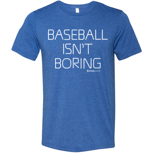 Official Baseball Isn't Boring Unisex T-Shirt Royal Blue