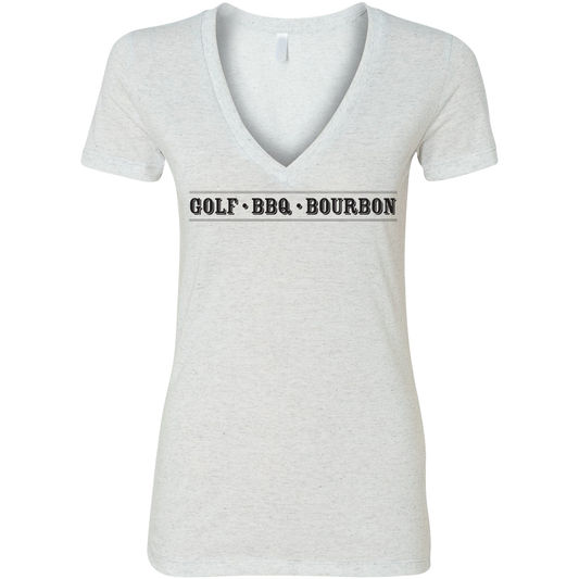 Golf BBQ & Bourbon Women's Fitted T-Shirt - Final Sale