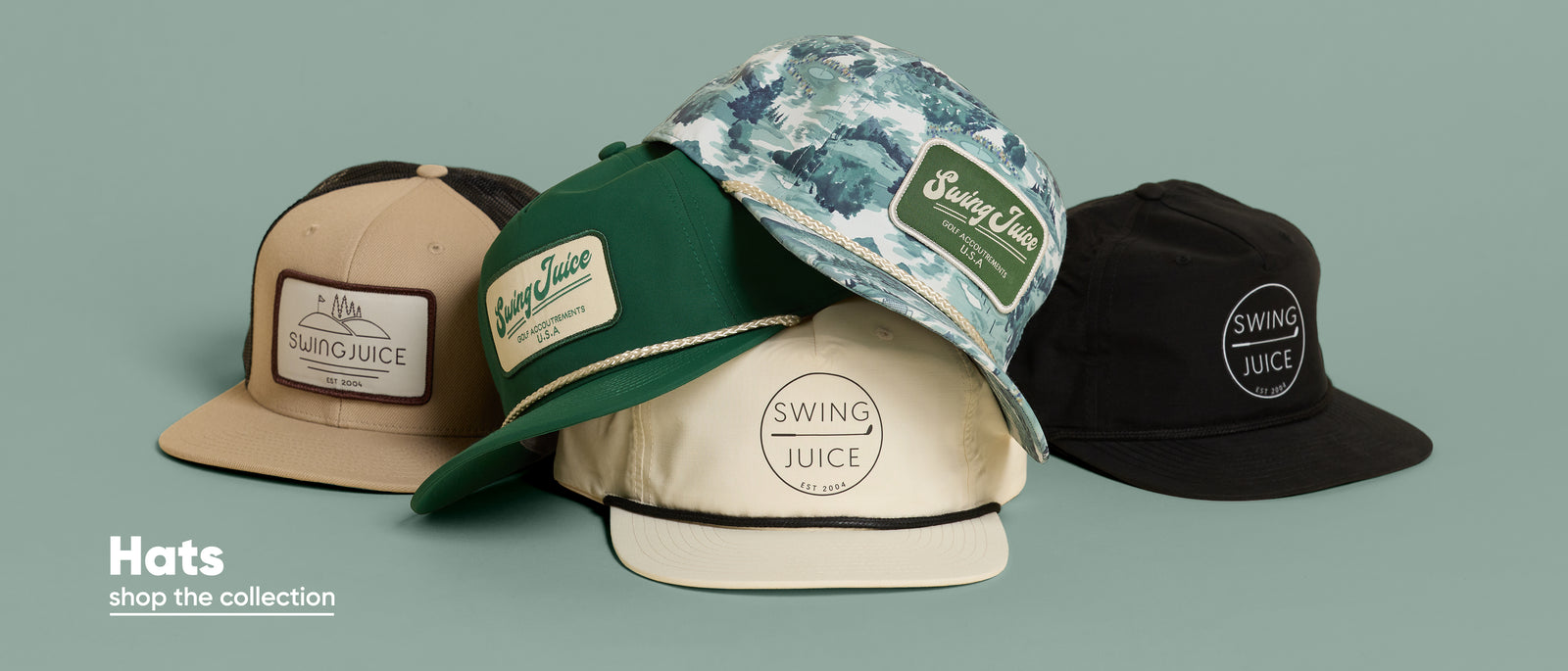 Golf Hats promotional banner