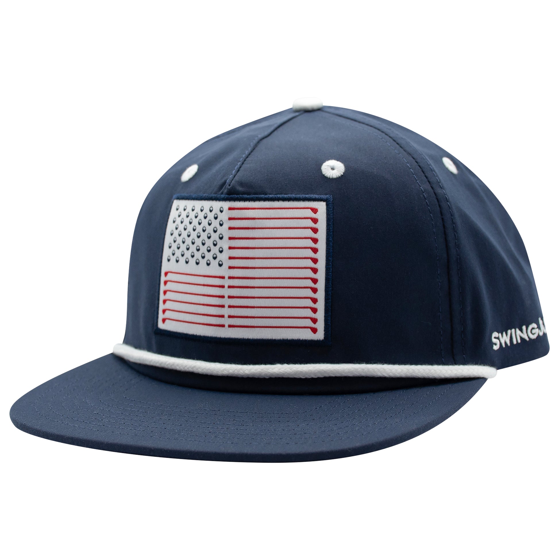 Golf Flag Unisex Active Rope Hat Navy-Navy