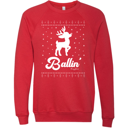 Golf Ballin' Unisex Ugly Sweatshirt-Red