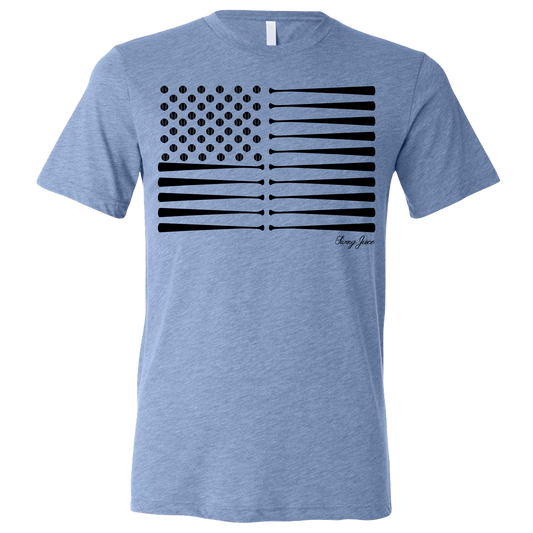 Baseball Flag Unisex T-Shirt SwingJuice