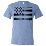 SwingJuice Short Sleeve Unisex T-Shirt Baseball Flag-Blue
