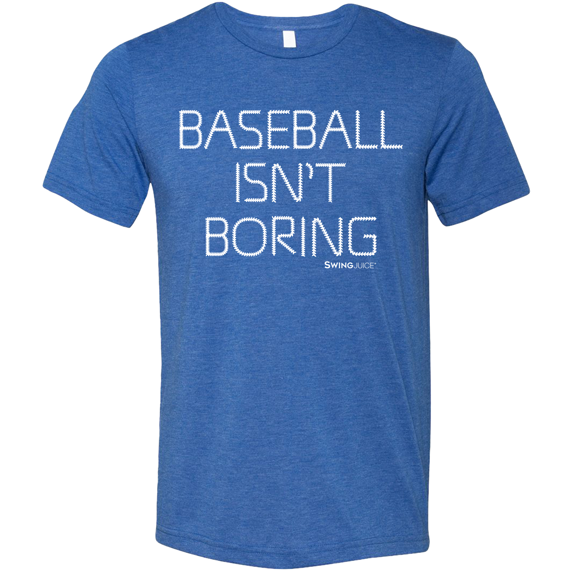 Official Baseball Isn't Boring Unisex T-Shirt Royal Blue SwingJuice