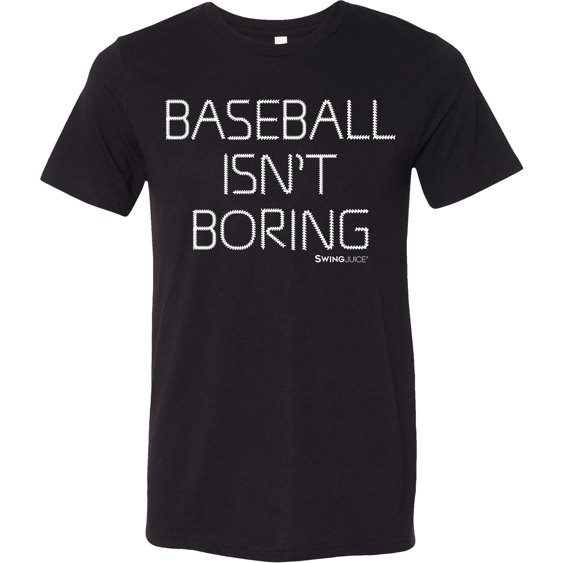 Official Baseball Isn't Boring Unisex T-Shirt Black SwingJuice