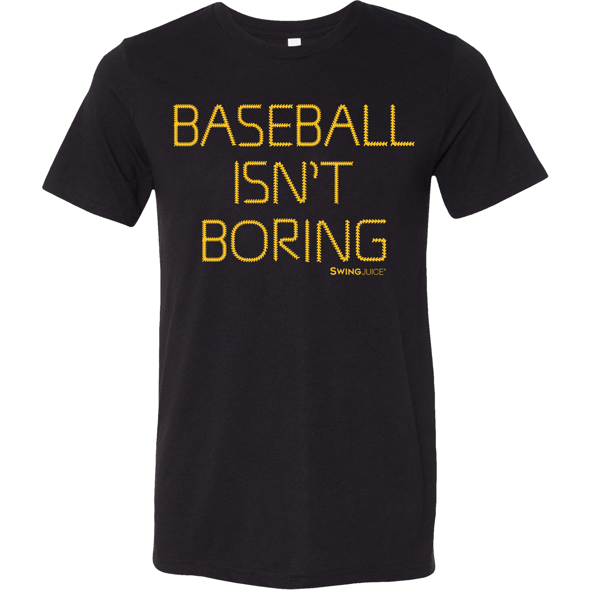 Official Baseball Isn't Boring Unisex T-Shirt Blk SwingJuice