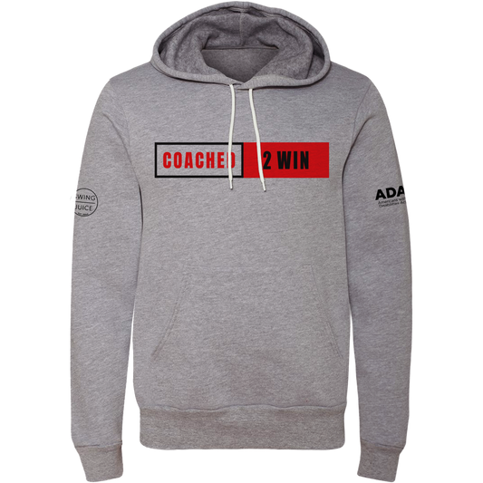 Coached 2 Win Unisex Hoodie-Grey