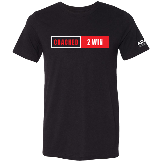 Coached 2 Win Unisex T-Shirt-Black