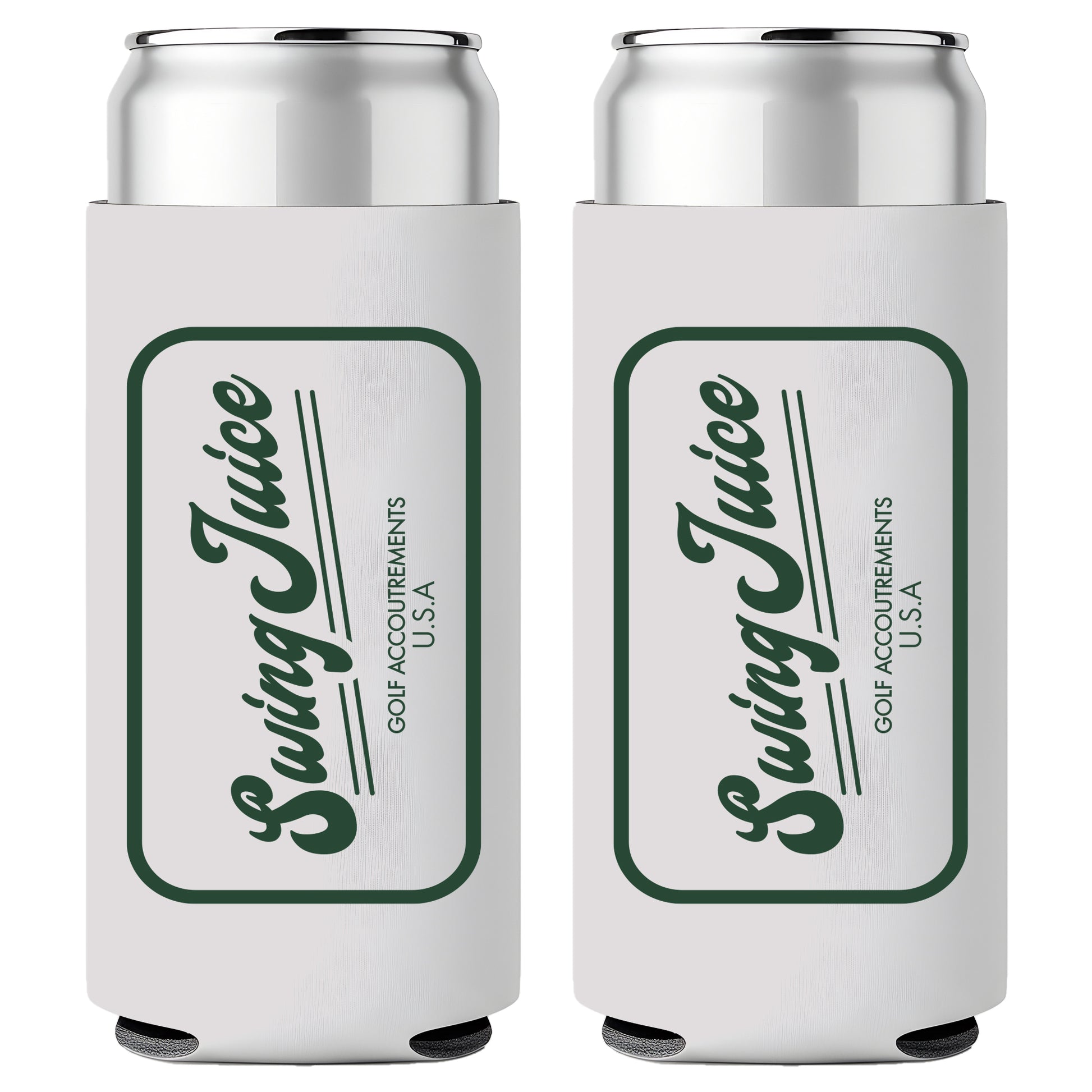 Golf Accoutrements Slim Can Koozie-White