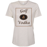 SwingJuice Short Sleeve Women's Relaxed Fit T shirt Golf & Craft Vodka-