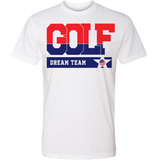 SwingJuice Short Sleeve Unisex T-Shirt Golf Dream Team-White