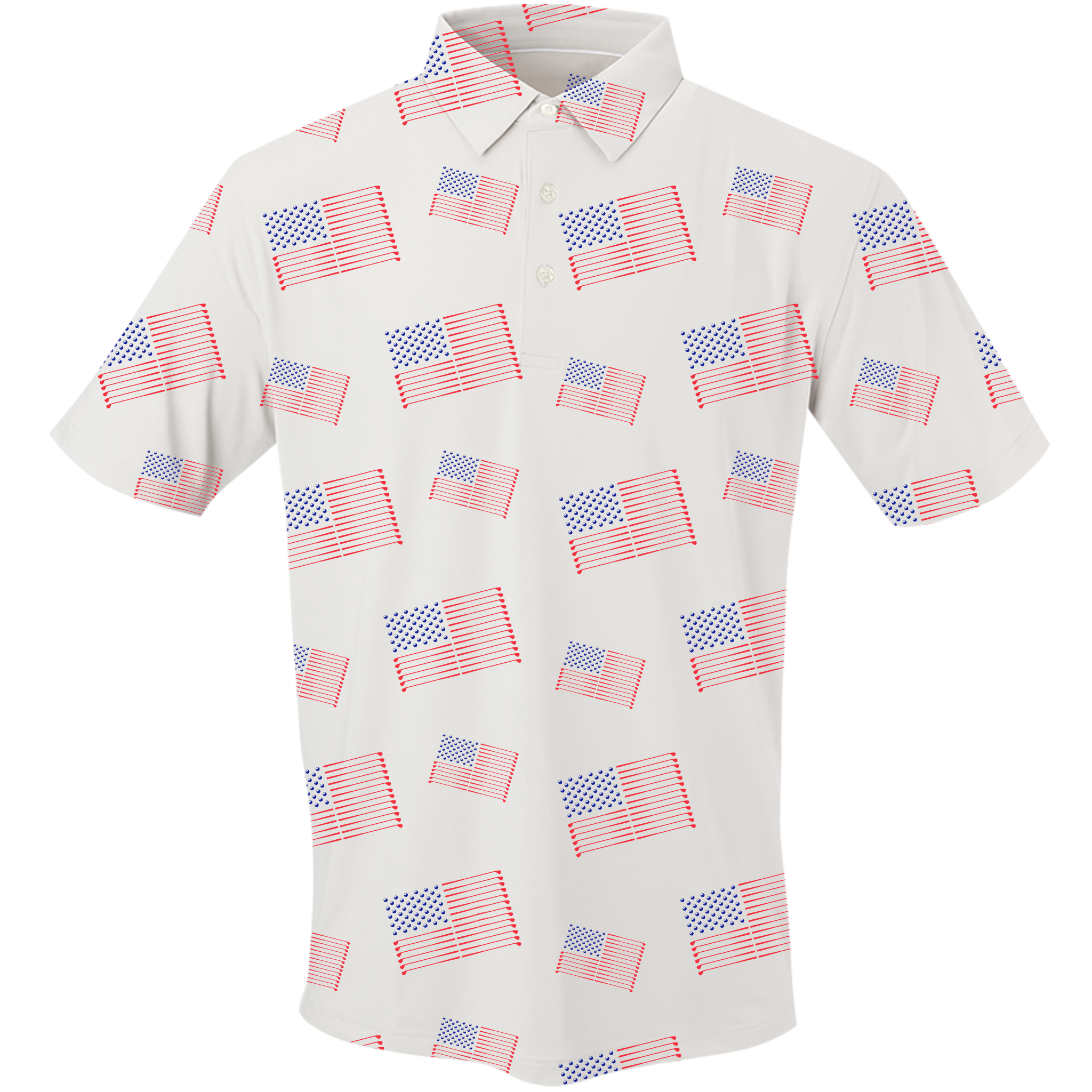 Golf Flag Men's Polo-