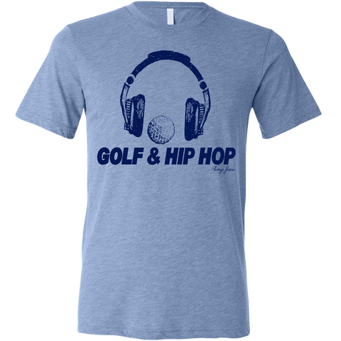 SwingJuice Short Sleeve Unisex T-Shirt Golf & Hip Hop-Blue