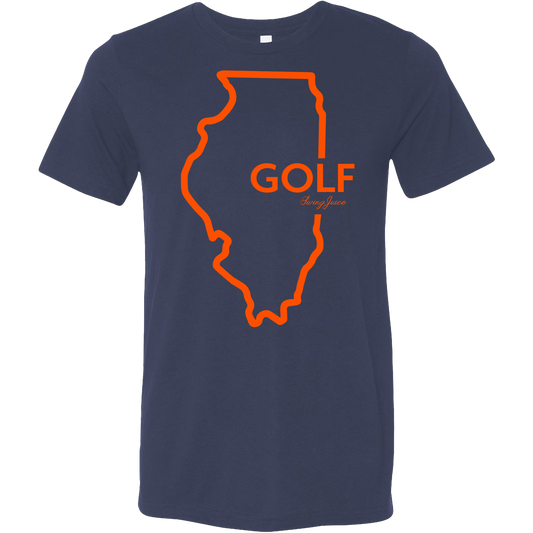 Golf Illinois Unisex T-Shirt SwingJuice