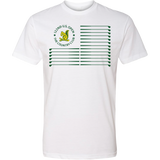 SwingJuice Short Sleeve Unisex T-Shirt U.S. Open Golf Flag-White