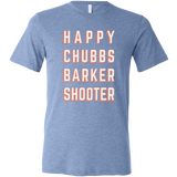 SwingJuice Short Sleeve Unisex T-Shirt Golf Happy Chubbs Barker Shooter-