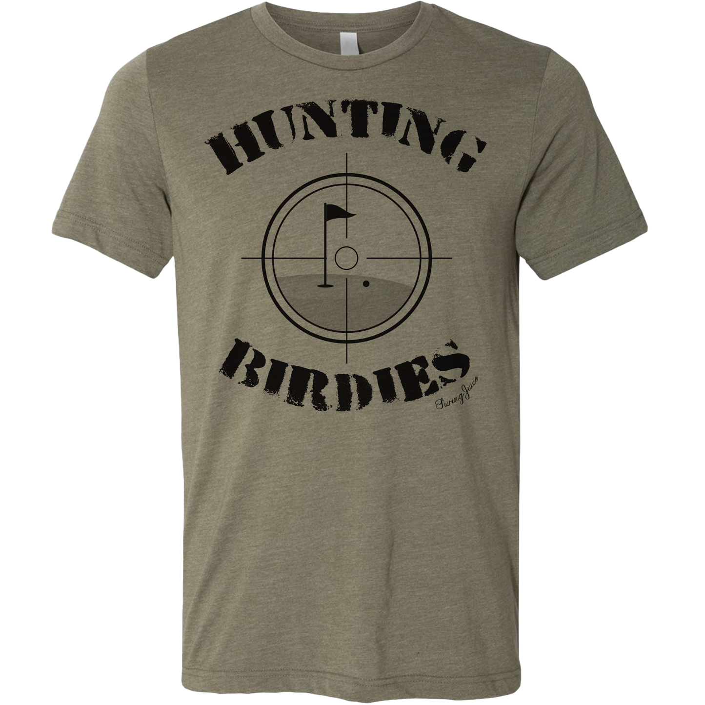 Golf Hunting Birdies Unisex T-Shirt Olive Green SwingJuice