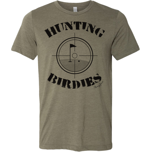 Golf Hunting Birdies Unisex T-Shirt Olive Green SwingJuice