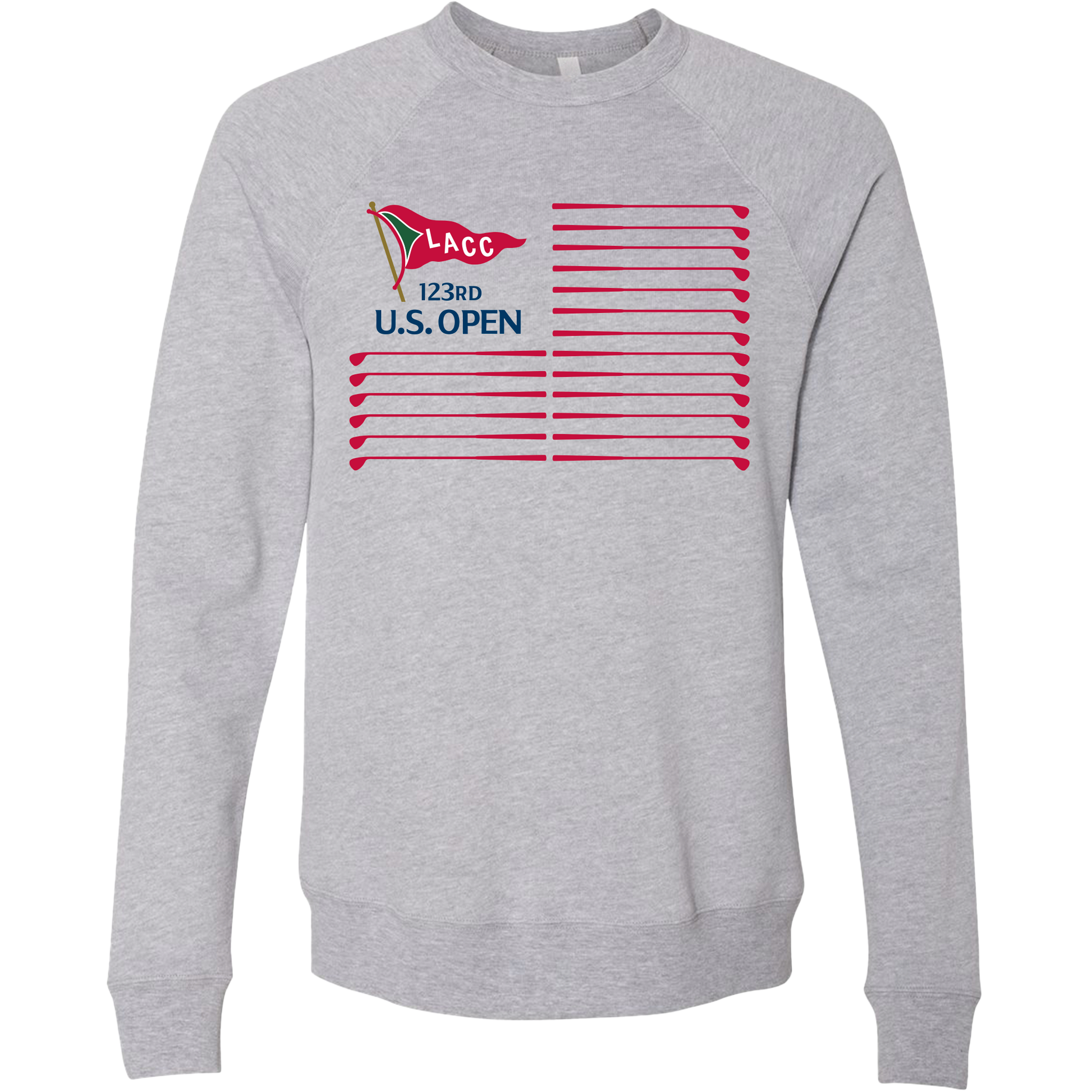 Golf U.S. Open Golf Flag Unisex Sweatshirt-Grey