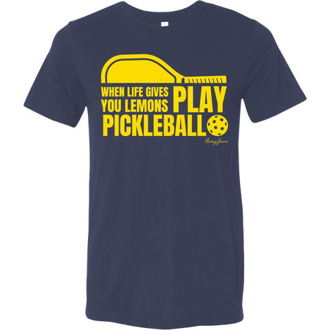 SwingJuice Short Sleeve Unisex T-Shirt Pickleball When Life Gives You Lemons-