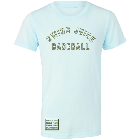 SwingJuice Short Sleeve Kids T Shirt Baseball SJ Baseball-Ice Blue