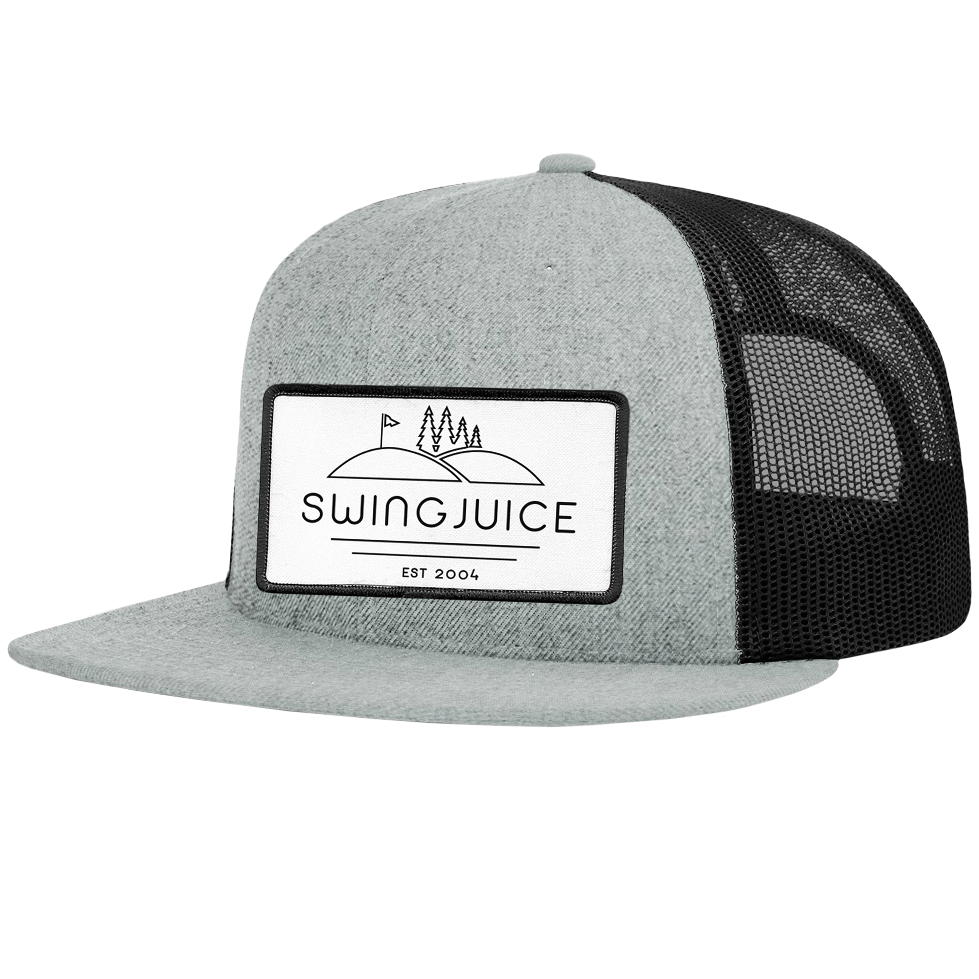 Golf SJ Woods Unisex Wool Trucker Hat-Grey Black