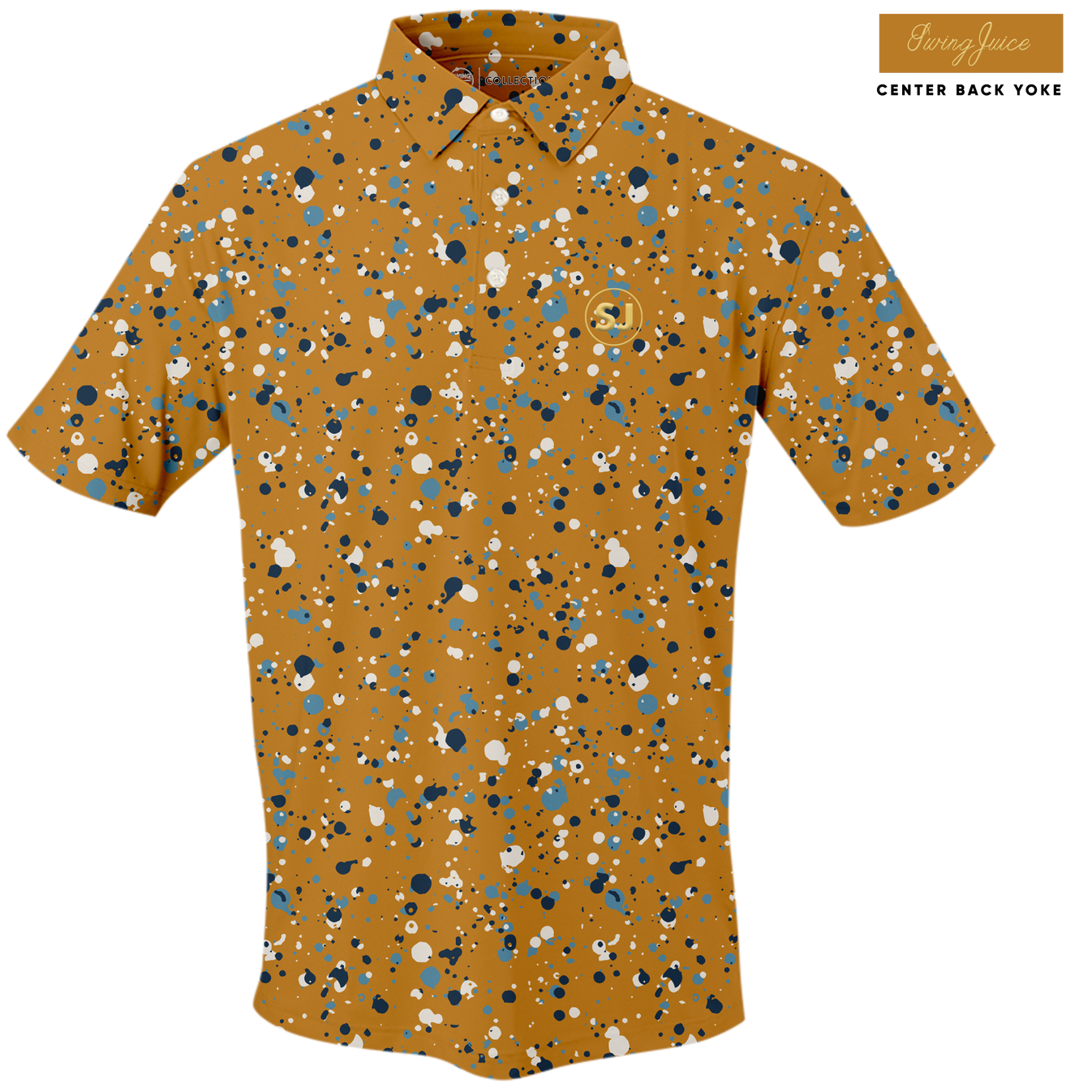 Golf Splatter Men's Polo SwingJuice LLC