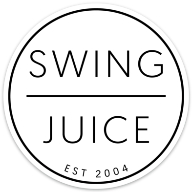 SwingJuice Unisex Sticker Golf Retro-White